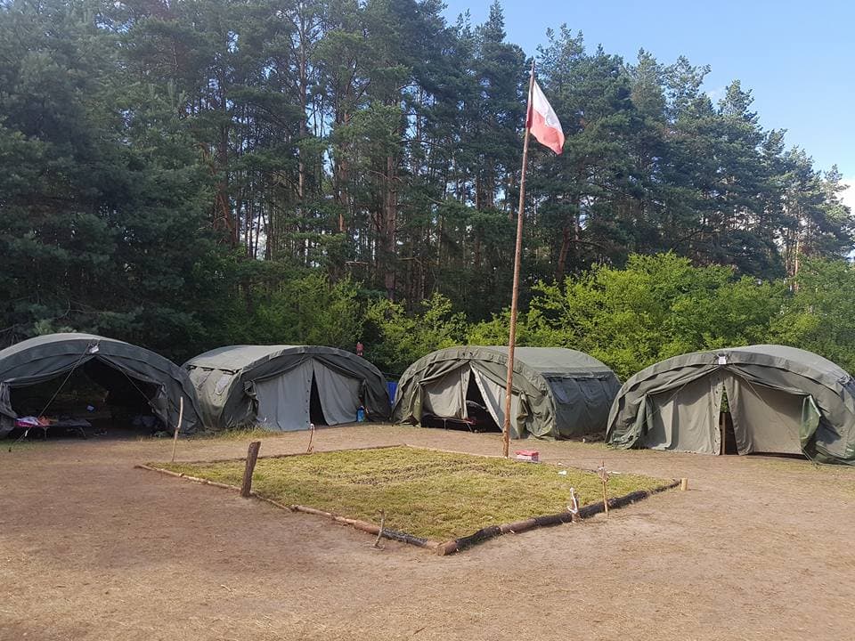 Pole namiotowe dla obozów harcerskich w Ośrodku Ciche